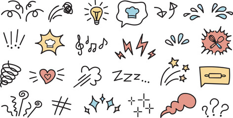 Naklejka premium colorful comic style speech bubbles and emoticons on white background