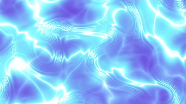 Loop moving animation of sunlit wave ripples flowing across a vivid blue water surface, forming shimmering caustic patterns that capture