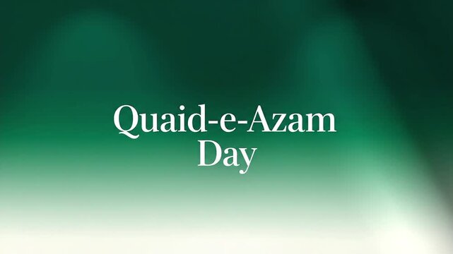 Quaid e Azam Day Poster Style Scene with Clean Layout