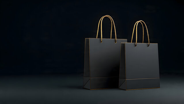 black paper tote bags are elegant gift bags with durable handles, suitable for occasions such as weddings, birthdays, or retail shopping