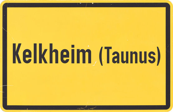 Ortsschild Kelkheim (Taunus)