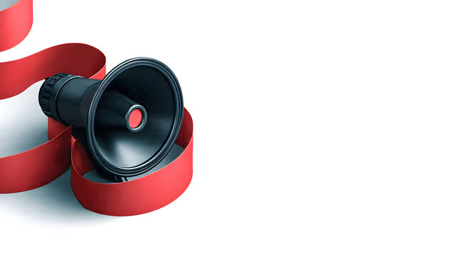 a megaphone, commonly used for sound amplification. 