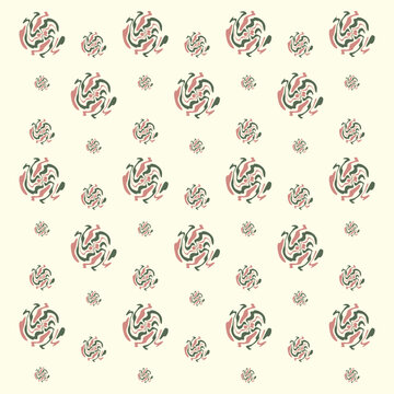 Modern Wabi Sabi Scattered Abstract Shapes, Minimalist Ditsy Print Textile Asset