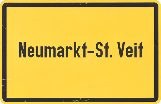 Ortsschild Neumarkt-Sankt Veit