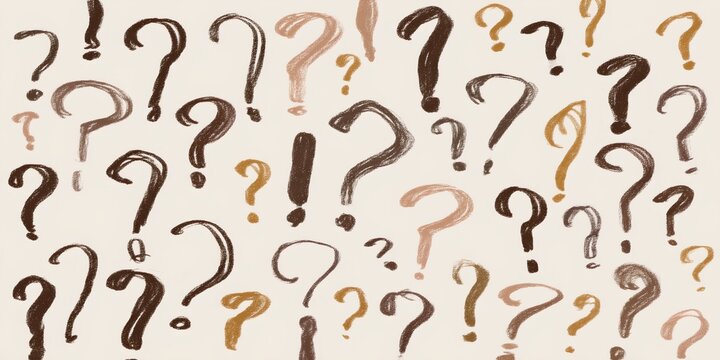 Drawing of many different types of questions