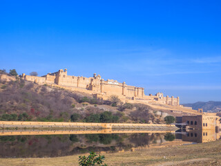 Fototapeta premium Jaipur, Rajasthan. India. Amber Fort is located in Amer, Rajasthan state, India.