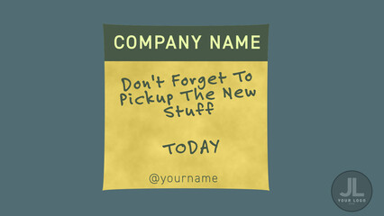 Two Tone Sticky Note Overlay