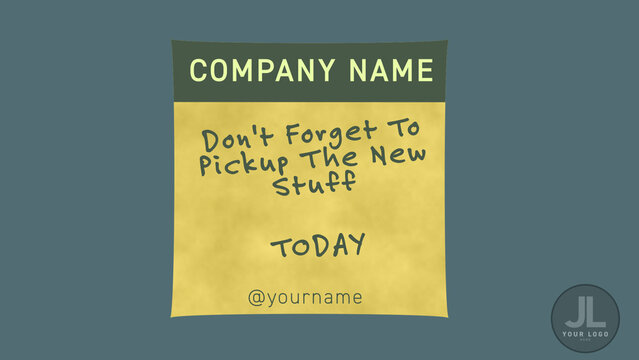 Two Tone Sticky Note Overlay