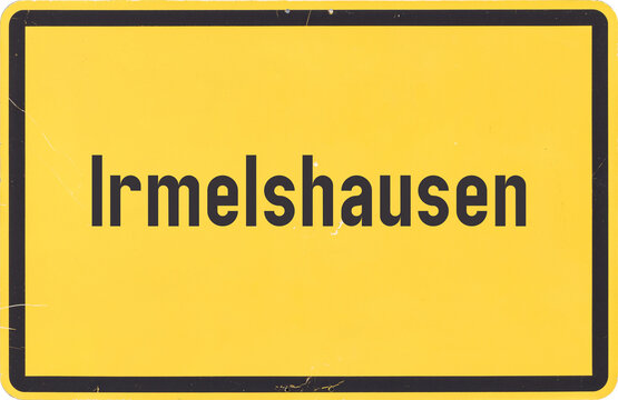 Ortsschild Irmelshausen