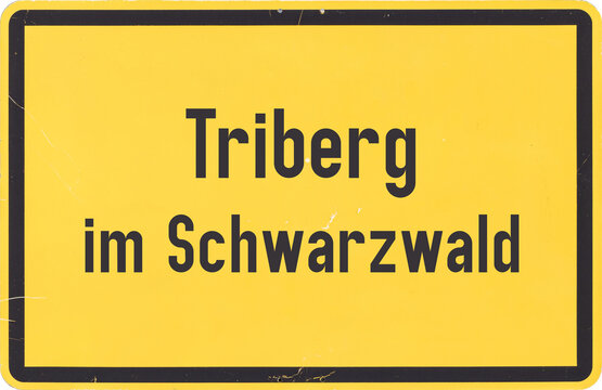 Ortsschild Triberg im Schwarzwald
