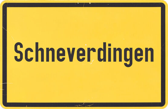 Ortsschild Schneverdingen