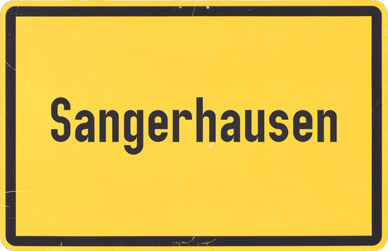 Ortsschild Sangerhausen
