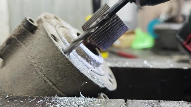 thread restoration, drill drilling steel, removal of damaged bolts and studs.