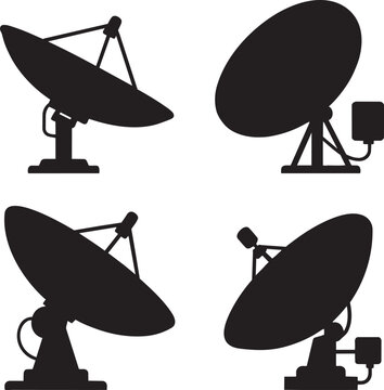 Satellite dish antennas for communication and broadcasting technology