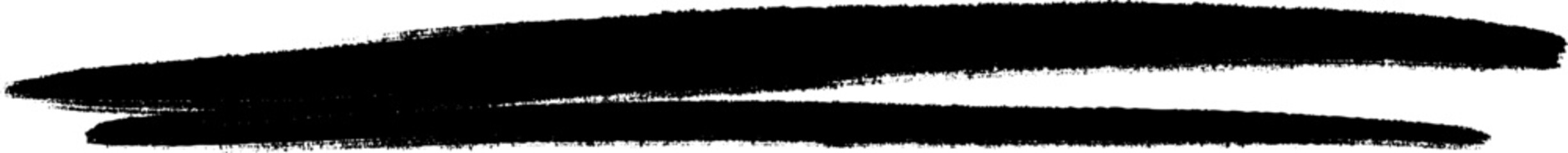 Obraz premium Marker brush stroke line black ink pen element