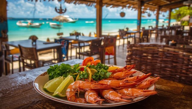 Fresh shrimp for ceviche in El Cuyo, a fishing town in Mexico's Yucatan.