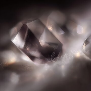 8K macro diamond photograph showing internal inclusions and reflections, ultra detail