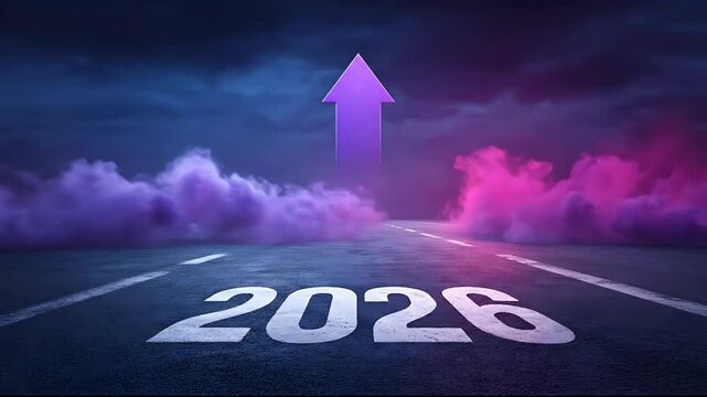 Future Road with Upward Arrow.