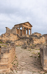 Fototapeta premium Dougga the Best-Preserved Roman Small Town in North Africa