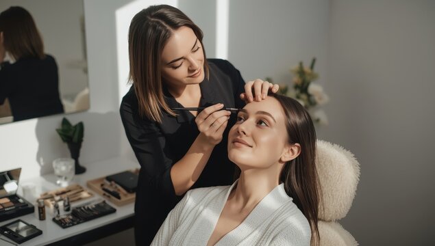 The stylist offers durable eyebrow shaping and tinting, along with eyebrow lamination and expert makeup and skincare.