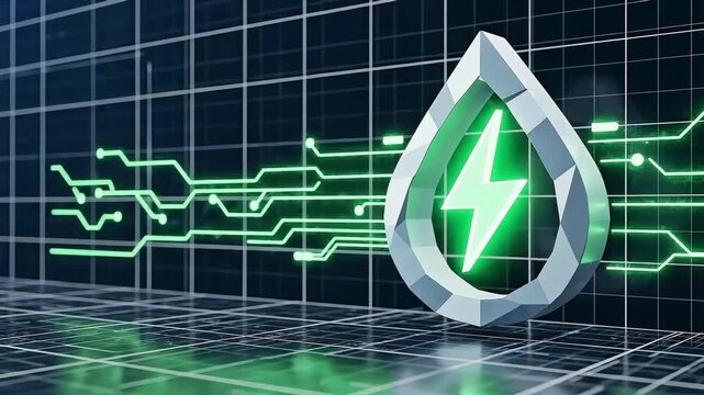 Hydropower Engineer controlling water-based energy system in cyber-physical environment for sustainable resource management concept.