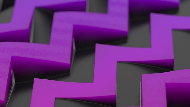 Abstract Geometric Maze Pattern Purple 3 D Render Seamless Loop Background Motion Graphic