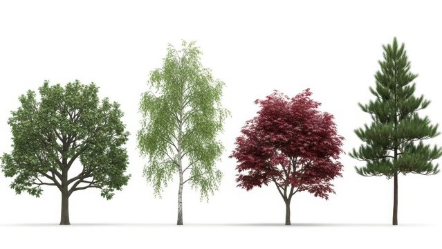 Diverse collection of trees