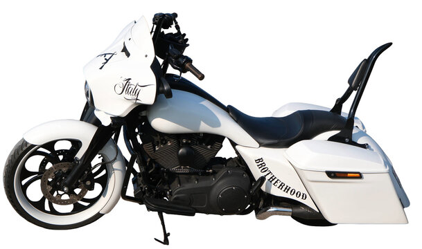 Isoliertes HARLEY DAVIDSON FLHXSE Street Glide Motorrad, freigestellt im PNG Format, Oberglatt, 22 M&auml;rz 2026
