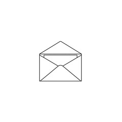 Open Mail Envelope Outline Icon Email Communication Symbol © bali
