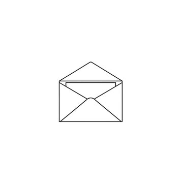 Open Mail Envelope Outline Icon Email Communication Symbol