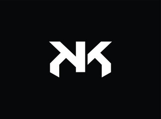Obraz premium NK logo design element for branding and corporate identity purposes