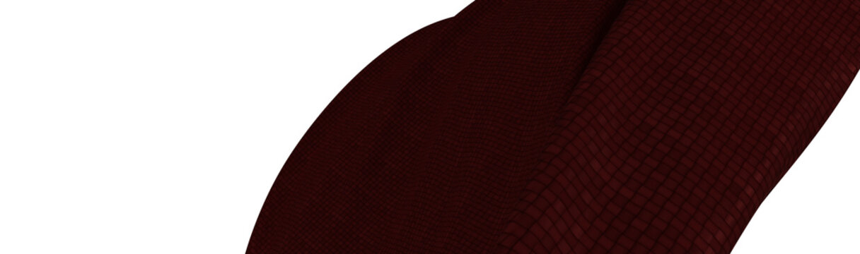 Abstract digitally rendered illustration featuring red fabric. Perfect for backgrounds and modern design concepts.