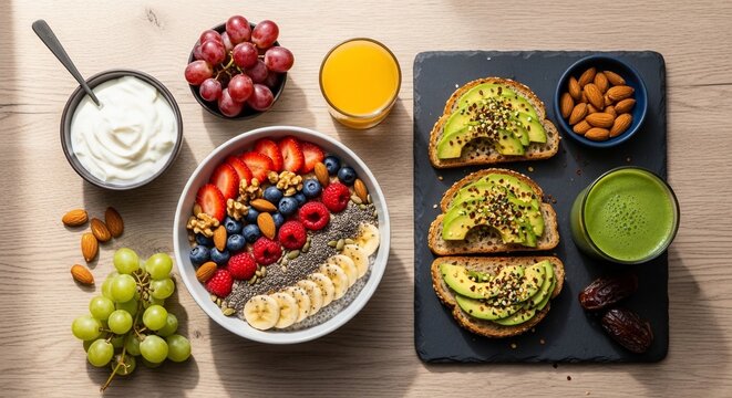 Healthy breakfast food composition