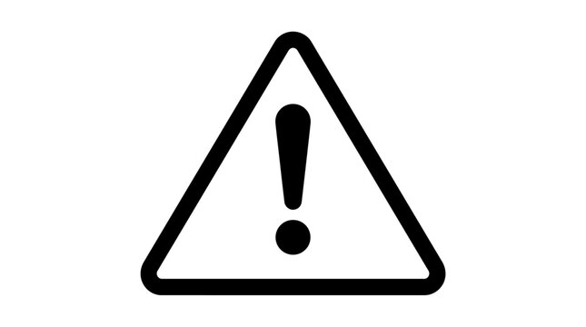 Warning Sign Exclamation Mark Symbol.