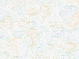 Fototapeta premium Generative Terrain Lines Organic Texture Art