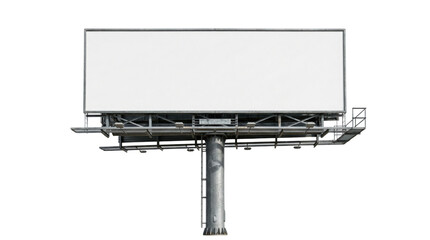 Large blank outdoor billboard on transparent background © BTG