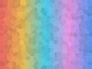 Obraz premium Colorful Tessellation Cells Vector Art Pattern