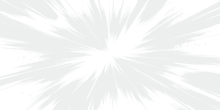A minimalist abstract burst pattern featuring sharp white rays on a light grey background texture