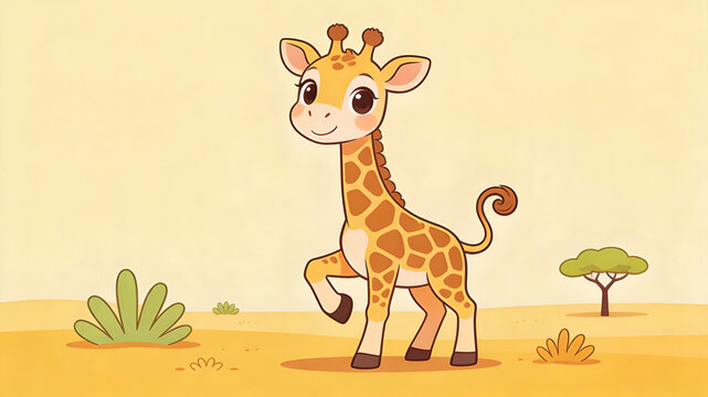 giraffe in the grass