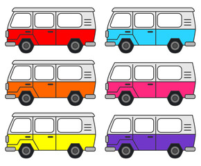 Kolekcja kamperów © PaulinaGrush