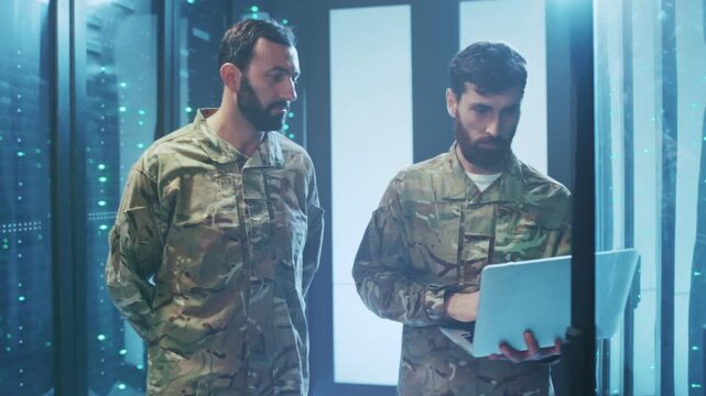 Soldiers from different backgrounds jointly evaluate cybersecurity measures and digital data security protocols