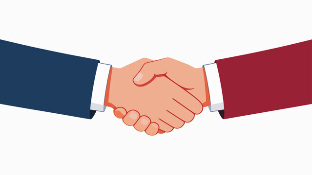 Two hands shaking in business attire