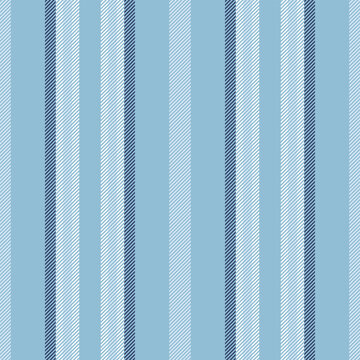 Paterial seamless fabric stripe, structure vector textile background. Seb lines texture vertical pattern in cyan and light colors.