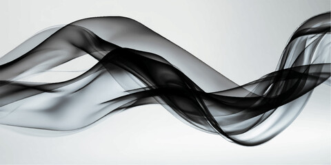 flowing black smoke gracefully undulates in an artistic, creating a striking visual contrast. the image suggests energy, motion, and a touch of mystery. © ITS OK