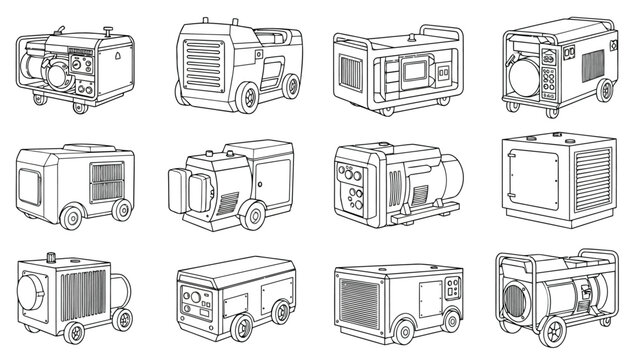 Collection of diverse architectural and interior design sketches and floor plans Vector