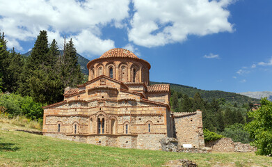 Fototapeta premium The Byzantine Church of Agia Sofia in Mystras, Peloponnese, Greece