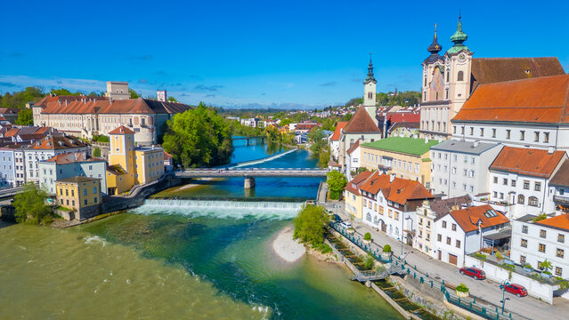 Steyr viewed from Tabor, Austria