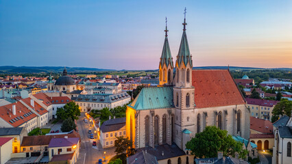 Obraz premium St. Maurice Church in Kromeriz, Czech republic