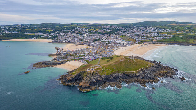 Panorama view of St.Ives in England