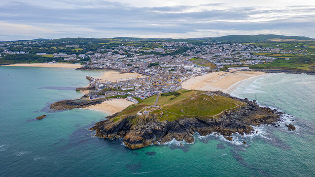 Panorama view of St.Ives in England
